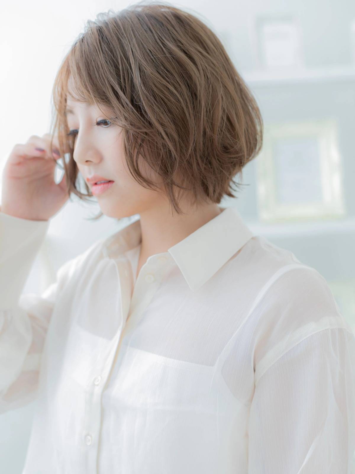 ゆるカールのAラインボブ