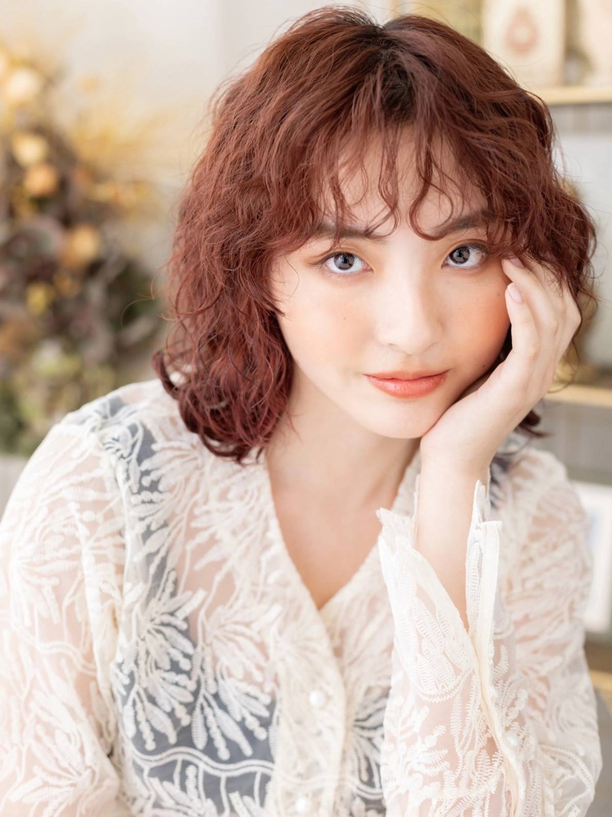 レトロなカーリーボブ