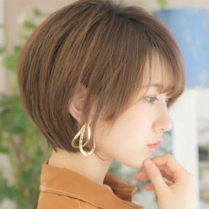  シンプル丸みショート 