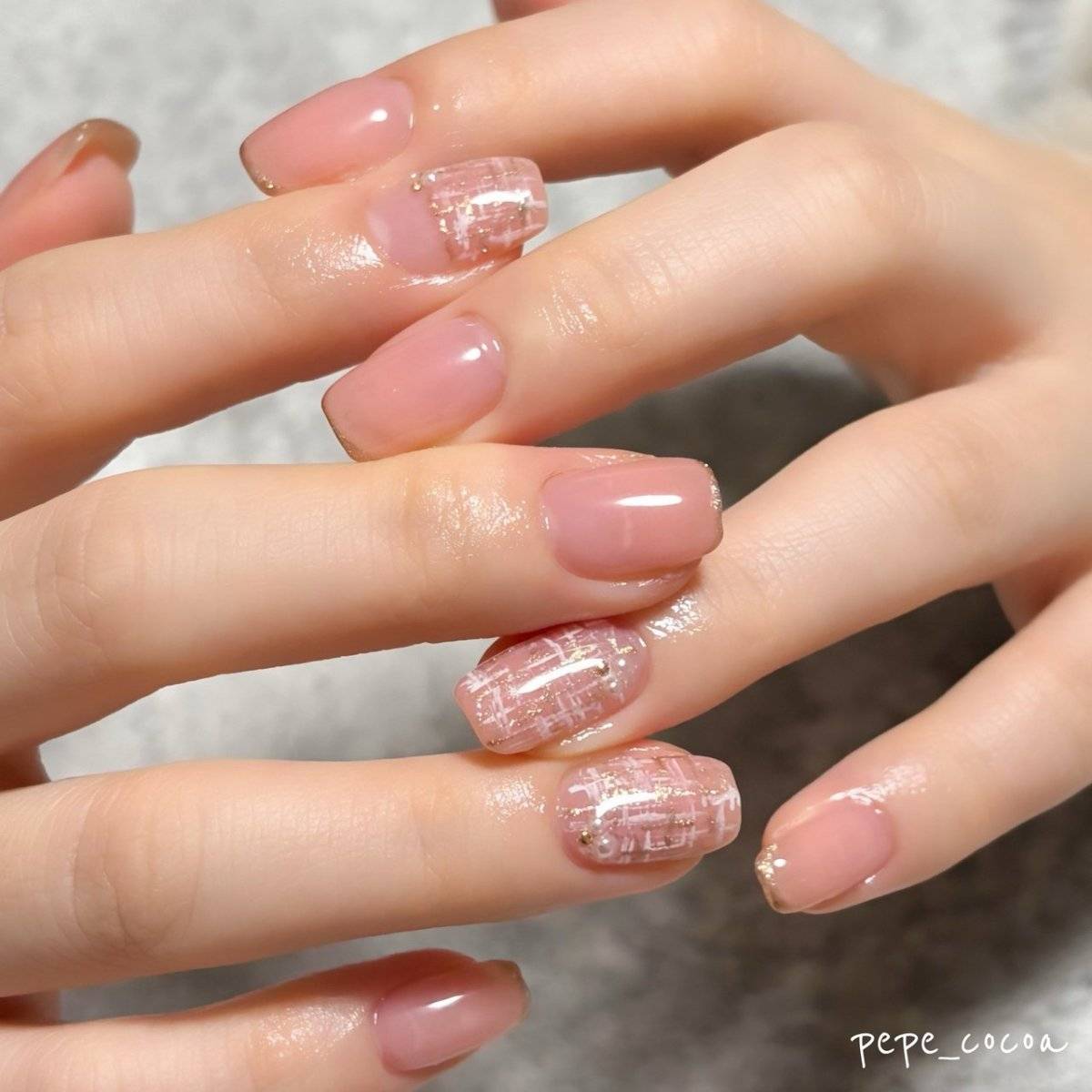 ヌーディーピンクネイル