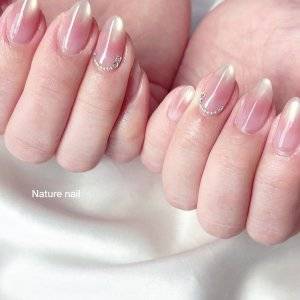  ヌーディーピンクネイル 