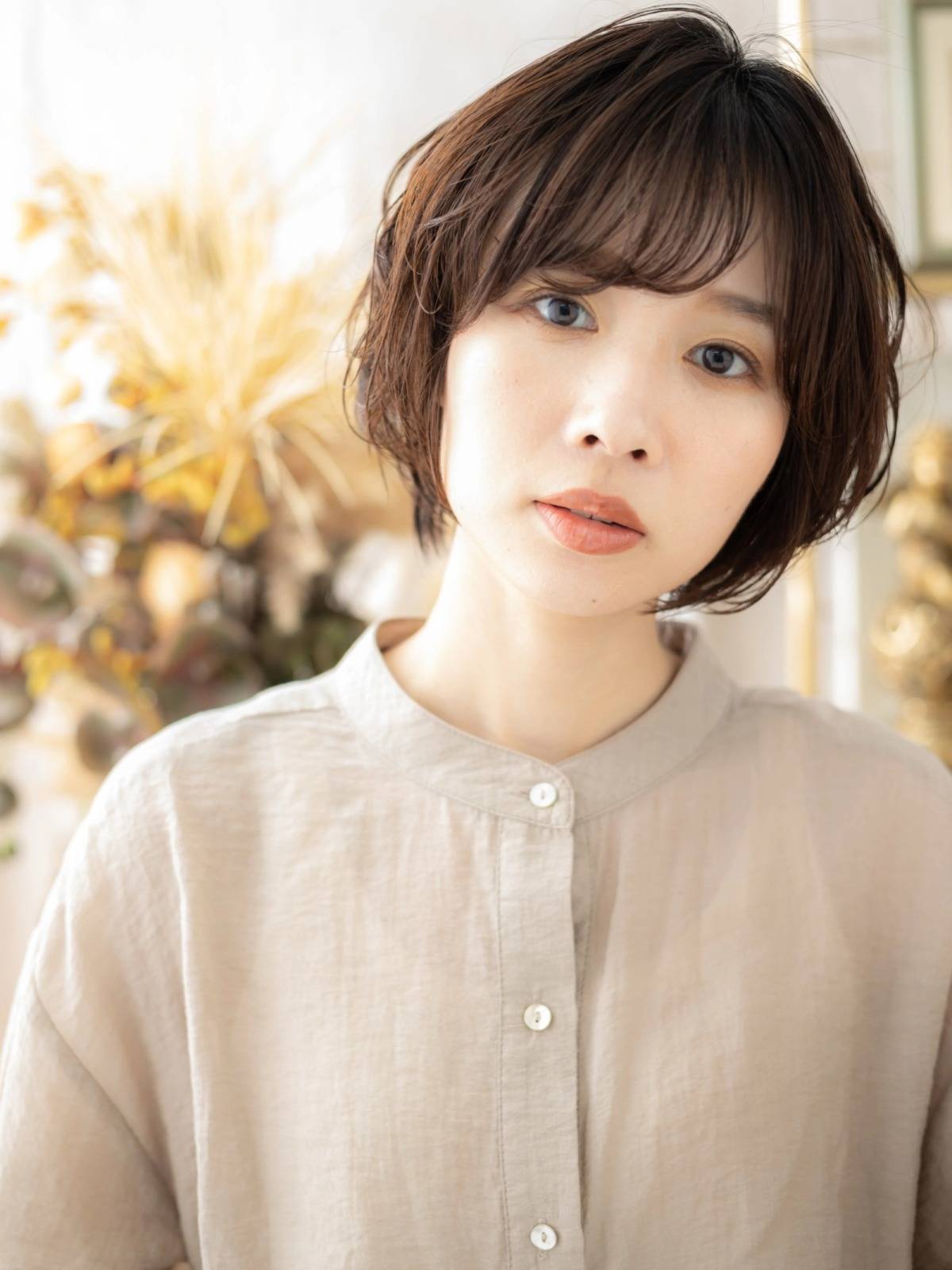 シックなウェーブショート