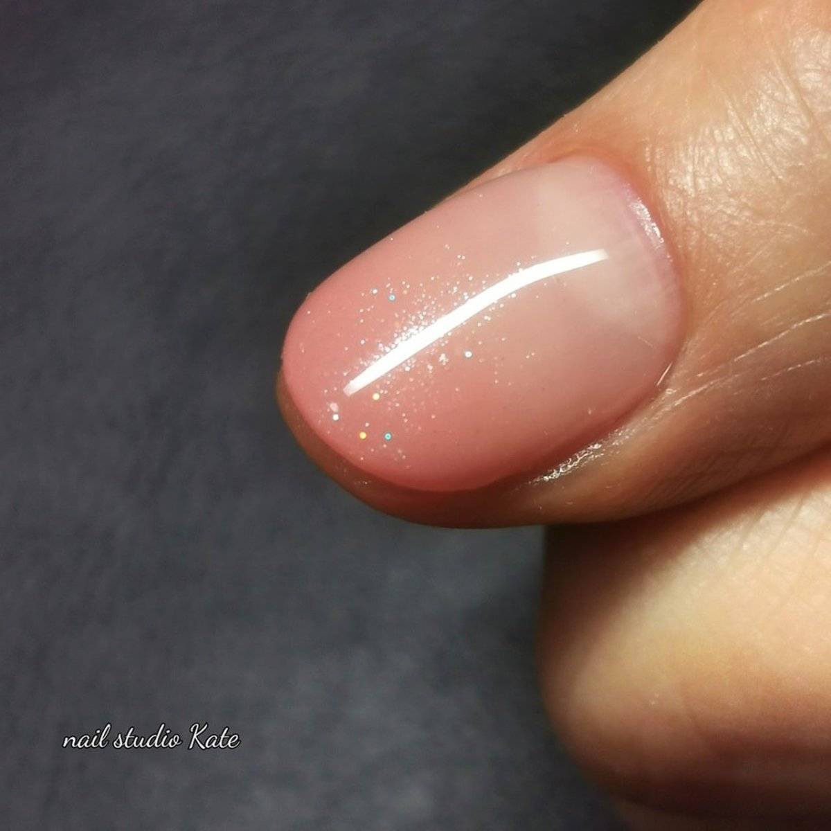 オレンジピンクネイル