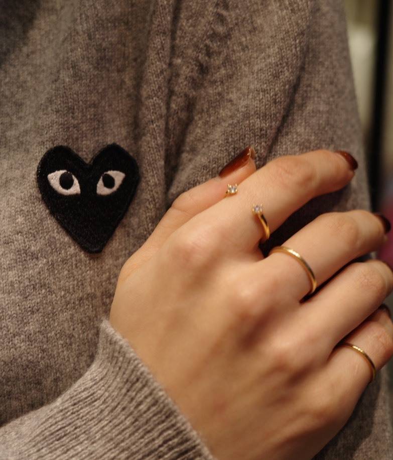 YullumのDouble CZ Open Ring