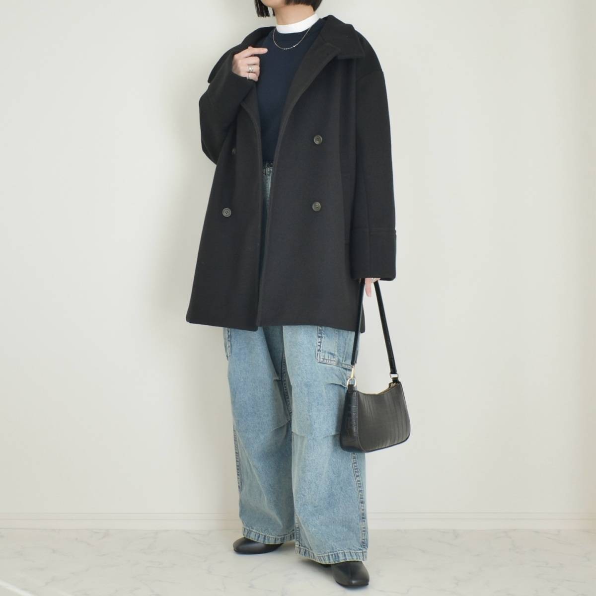 濃色アイテムを合わせる♡