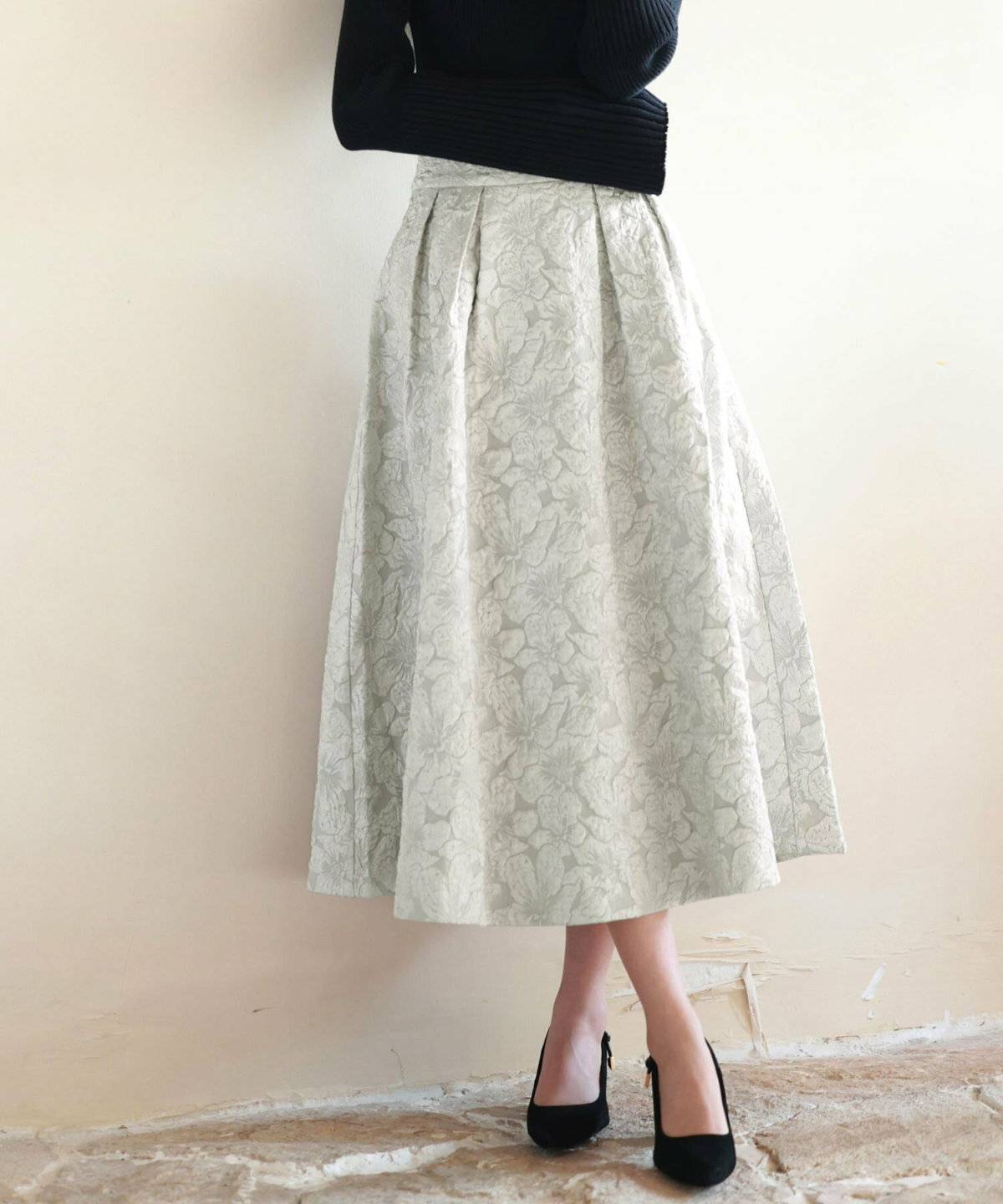 冬コーデの女性