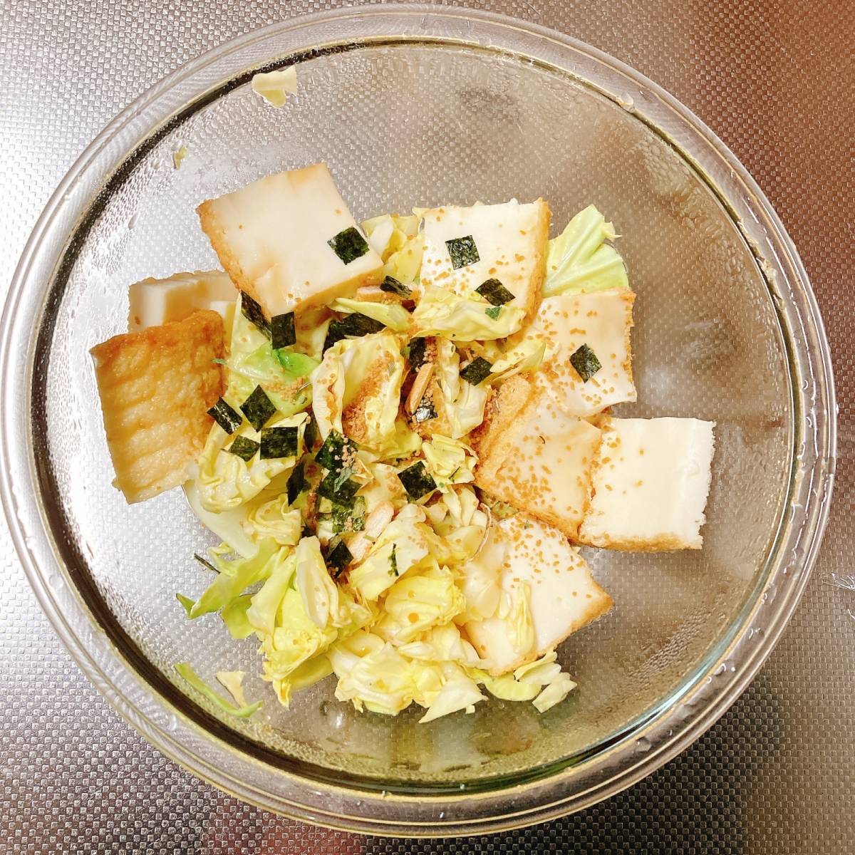 永谷園公式の「レンチン！白菜と厚揚げのあっさり煮」のレシピ