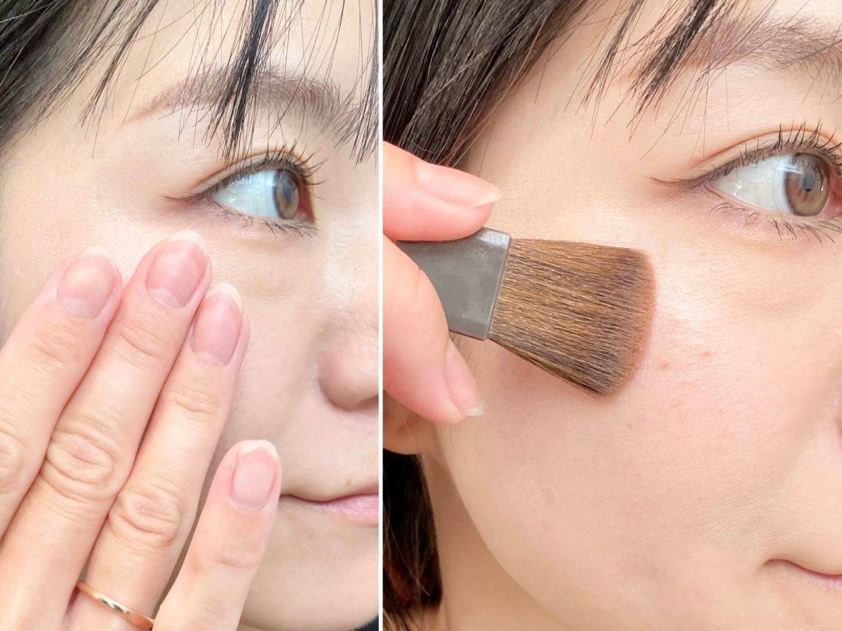 チークの塗り方