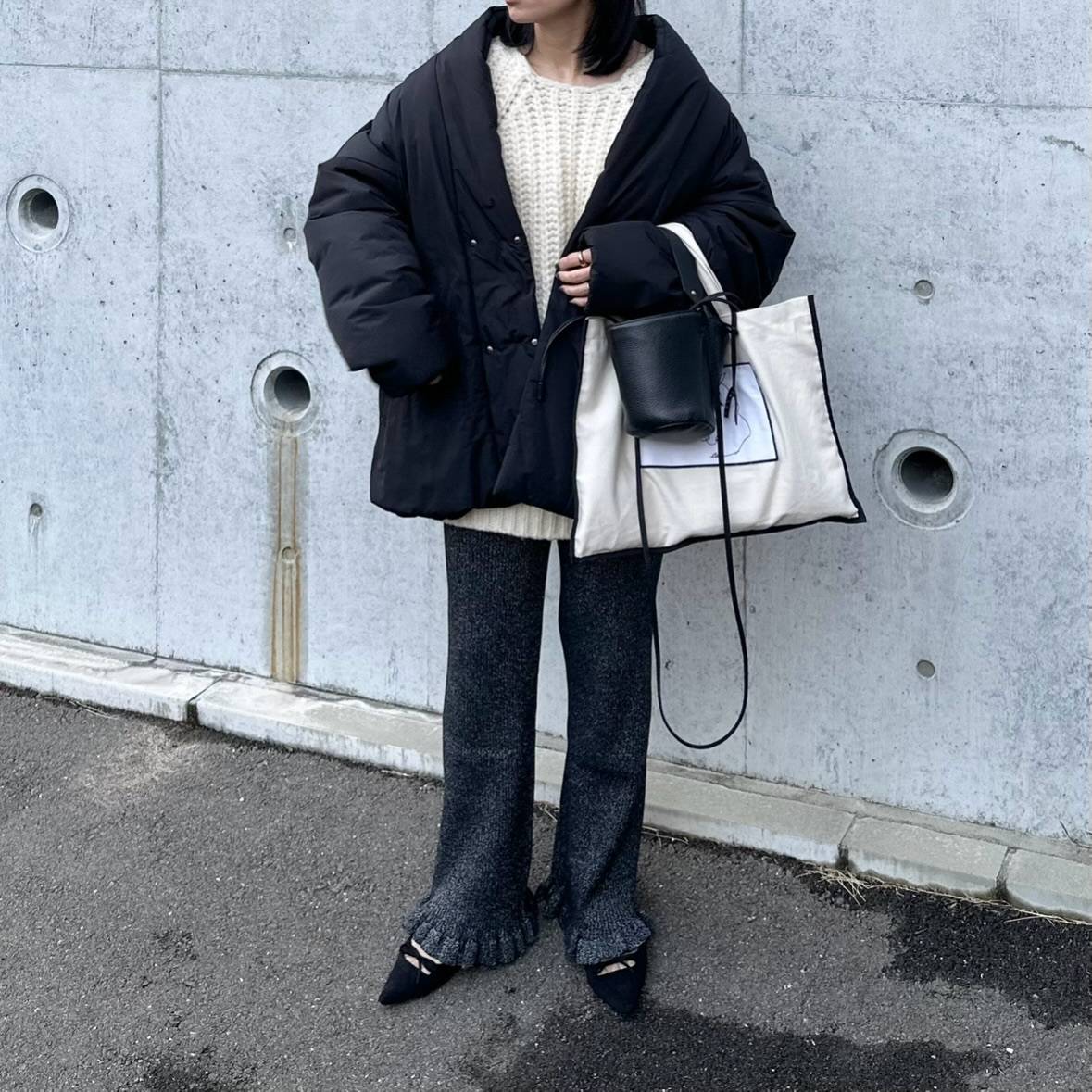 ニットパンツを合わせる！