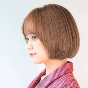  まとまり感丸みボブ 