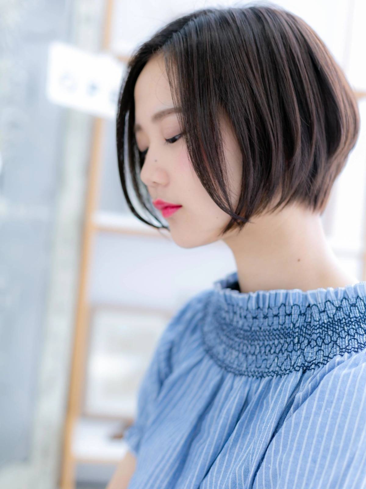 コンパクト前下がりボブ