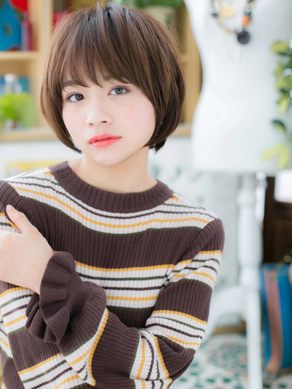 シンプル丸みボブ