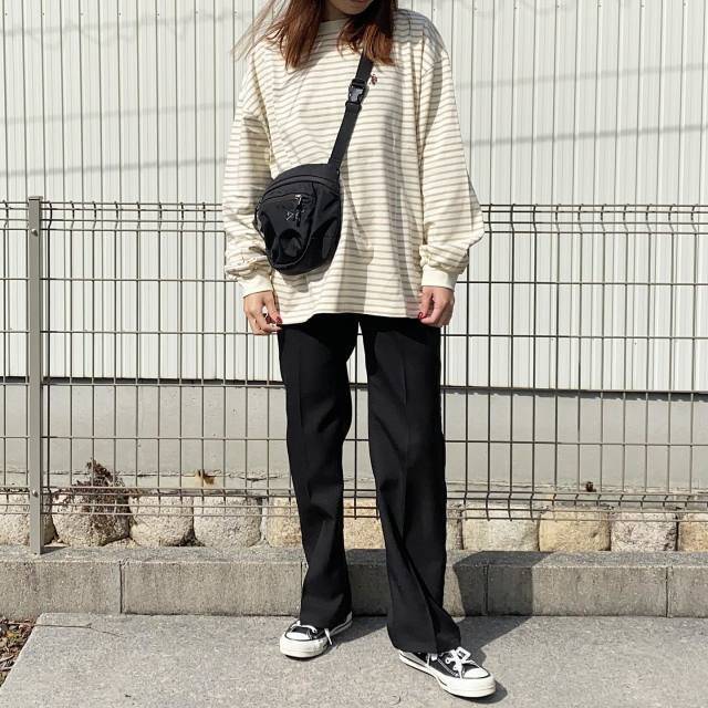 ボーダー柄を主役にする♡