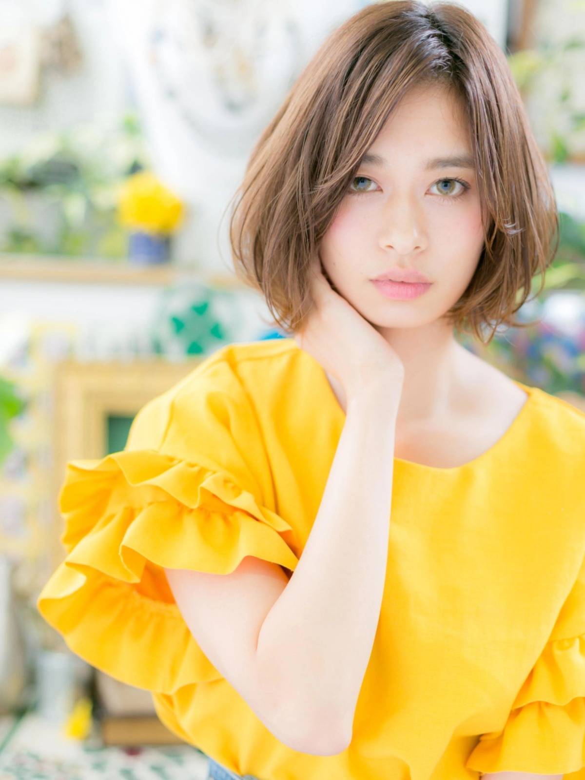 抜け感エアリーボブ