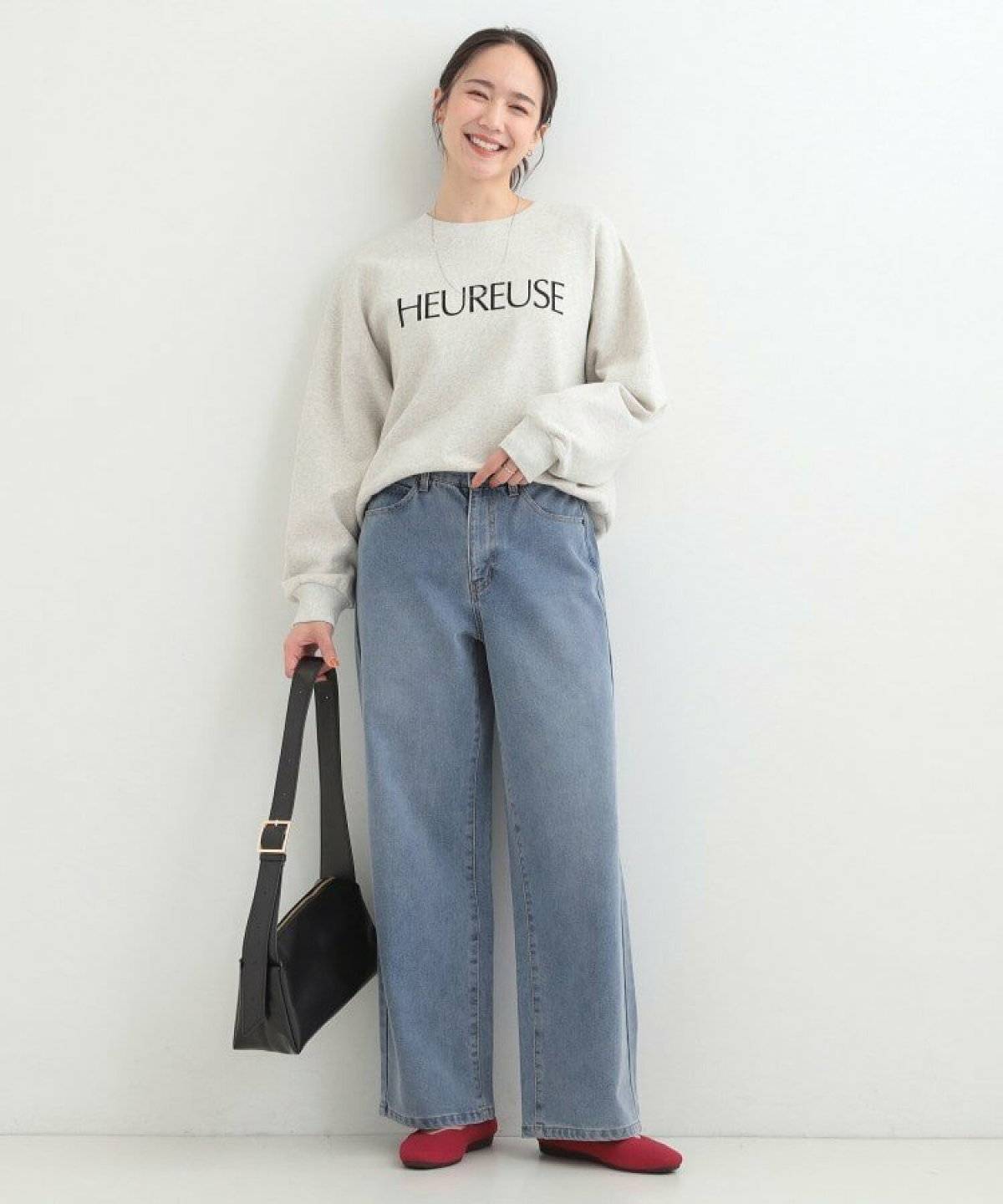 デニムパンツコーデ