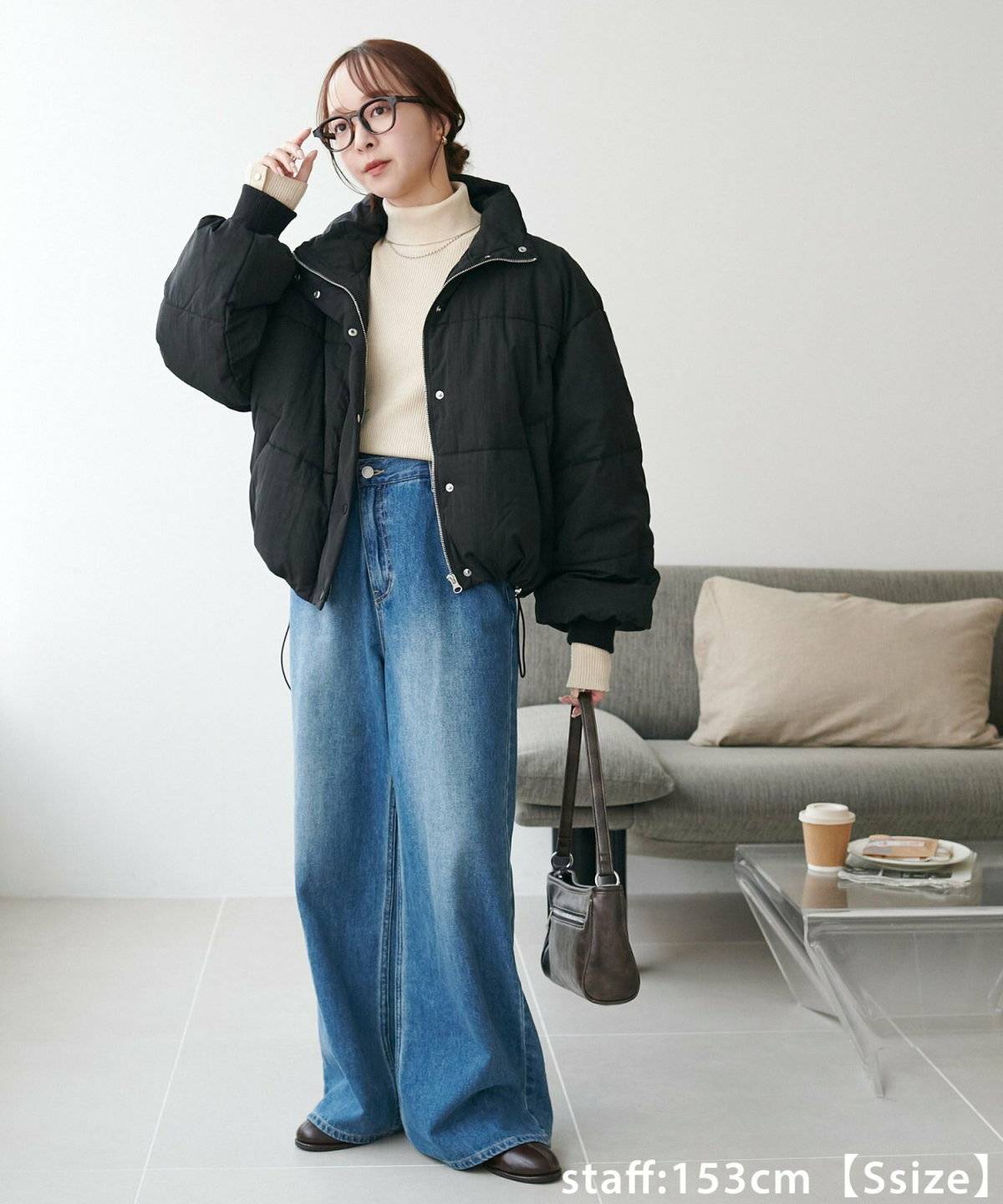 デニムパンツコーデ