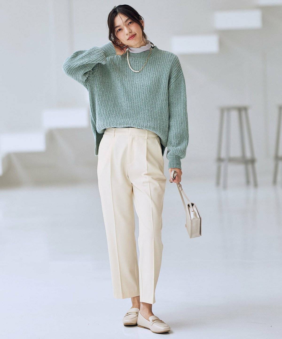 デニムパンツコーデ