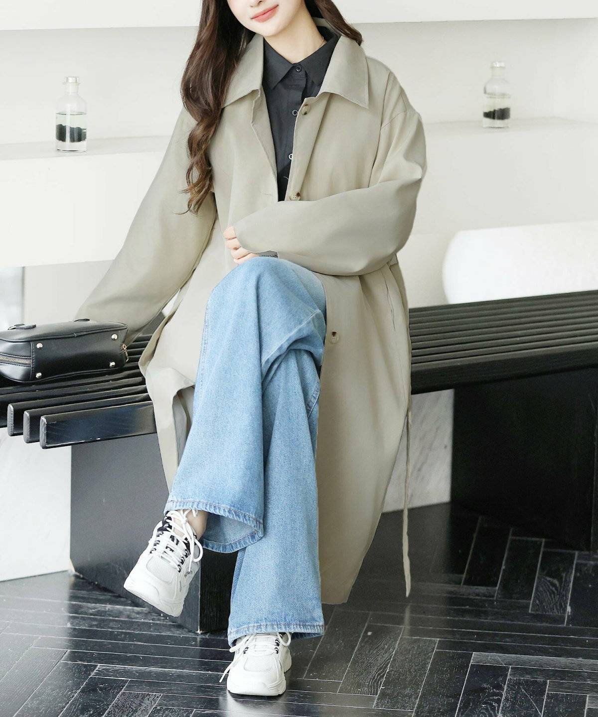 デニムパンツコーデ