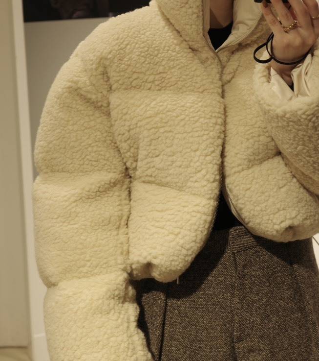 シアリング リバーシブル グースパディング