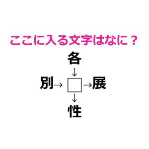 さらっと答えられた人、頭脳レベル高すぎるよ。□に入る漢字はなに？【漢字穴埋めクイズ】