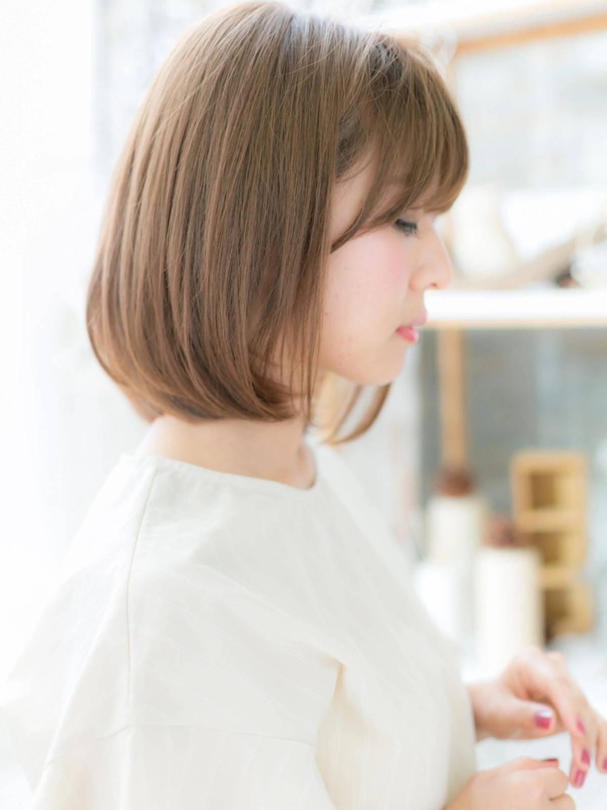 シンプルストレートボブ