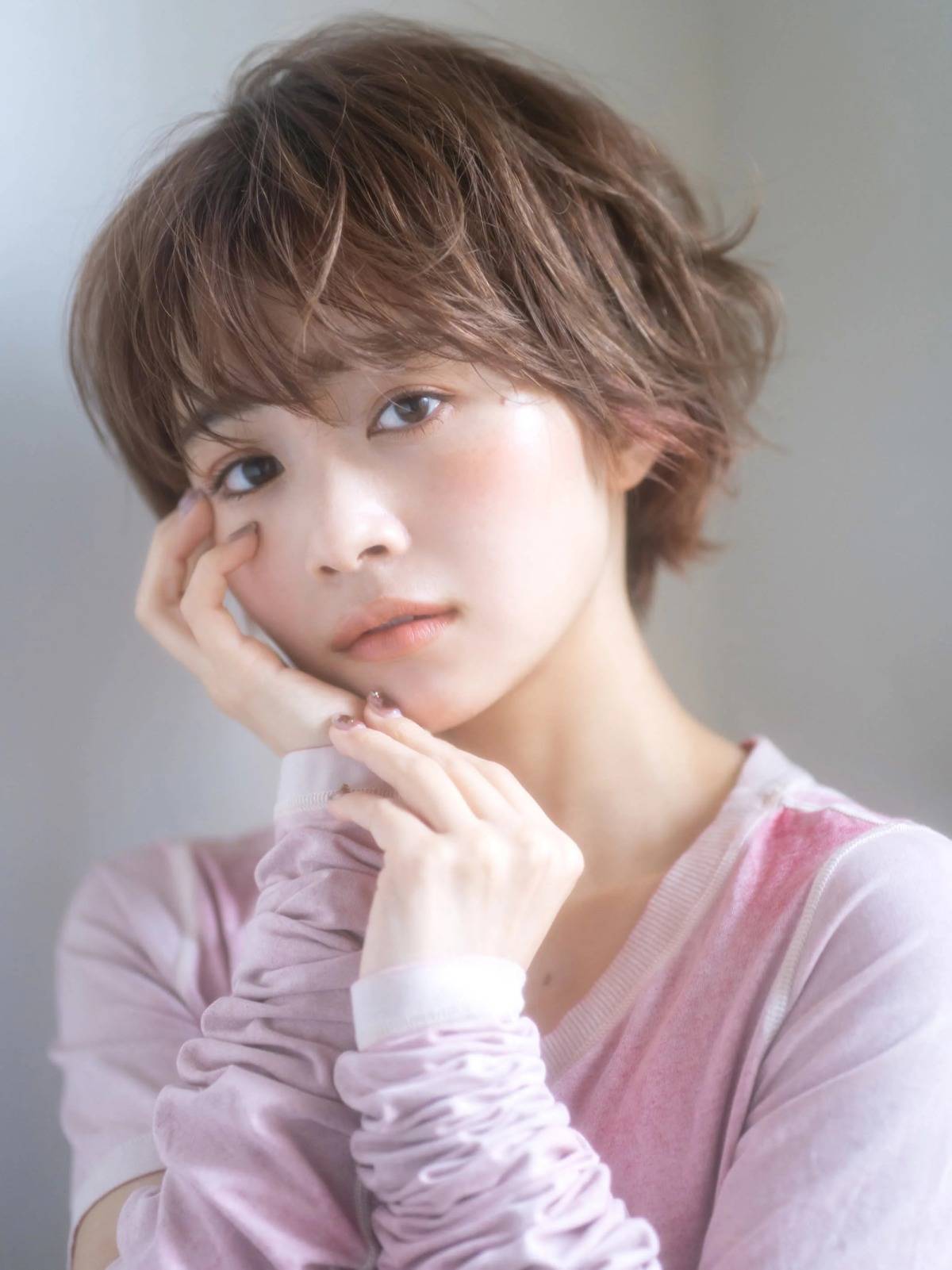 アンニュイパーマショート