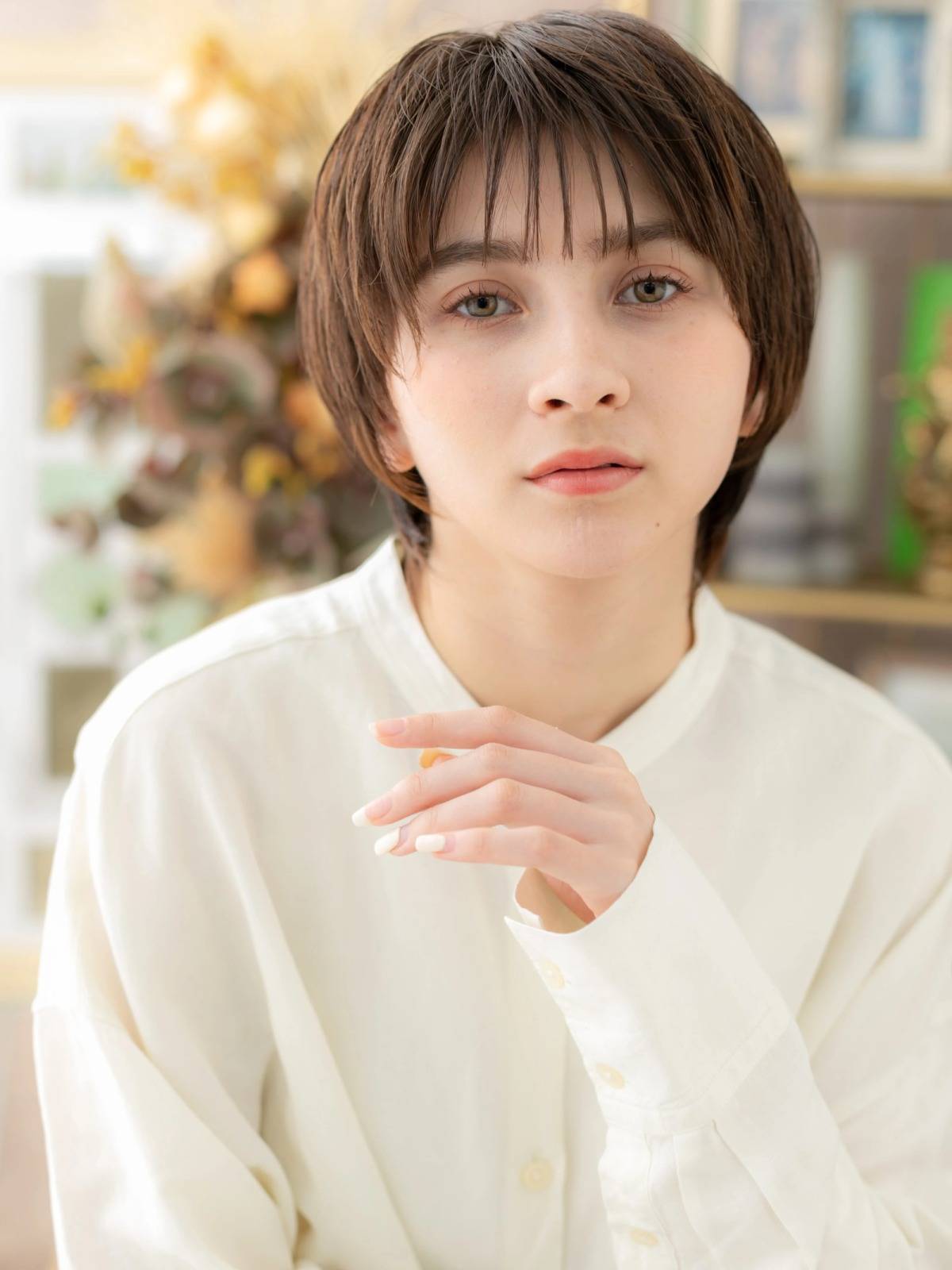 ダークカラーのショート