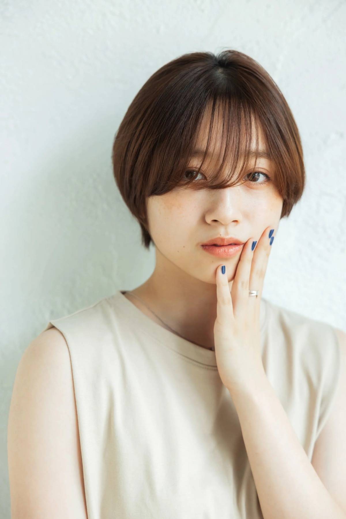 前髪長めショート