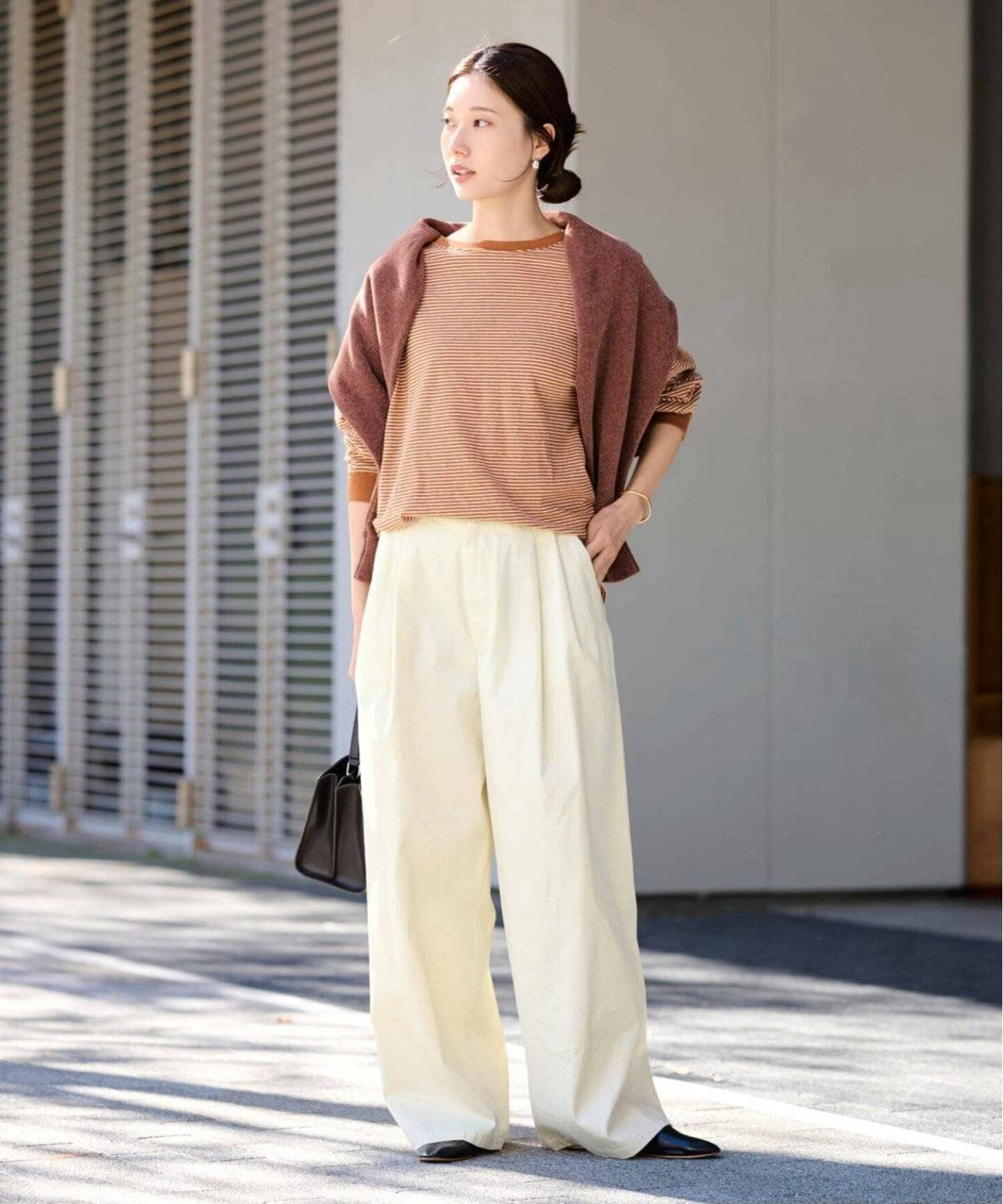 ボーダーTシャツコーデ