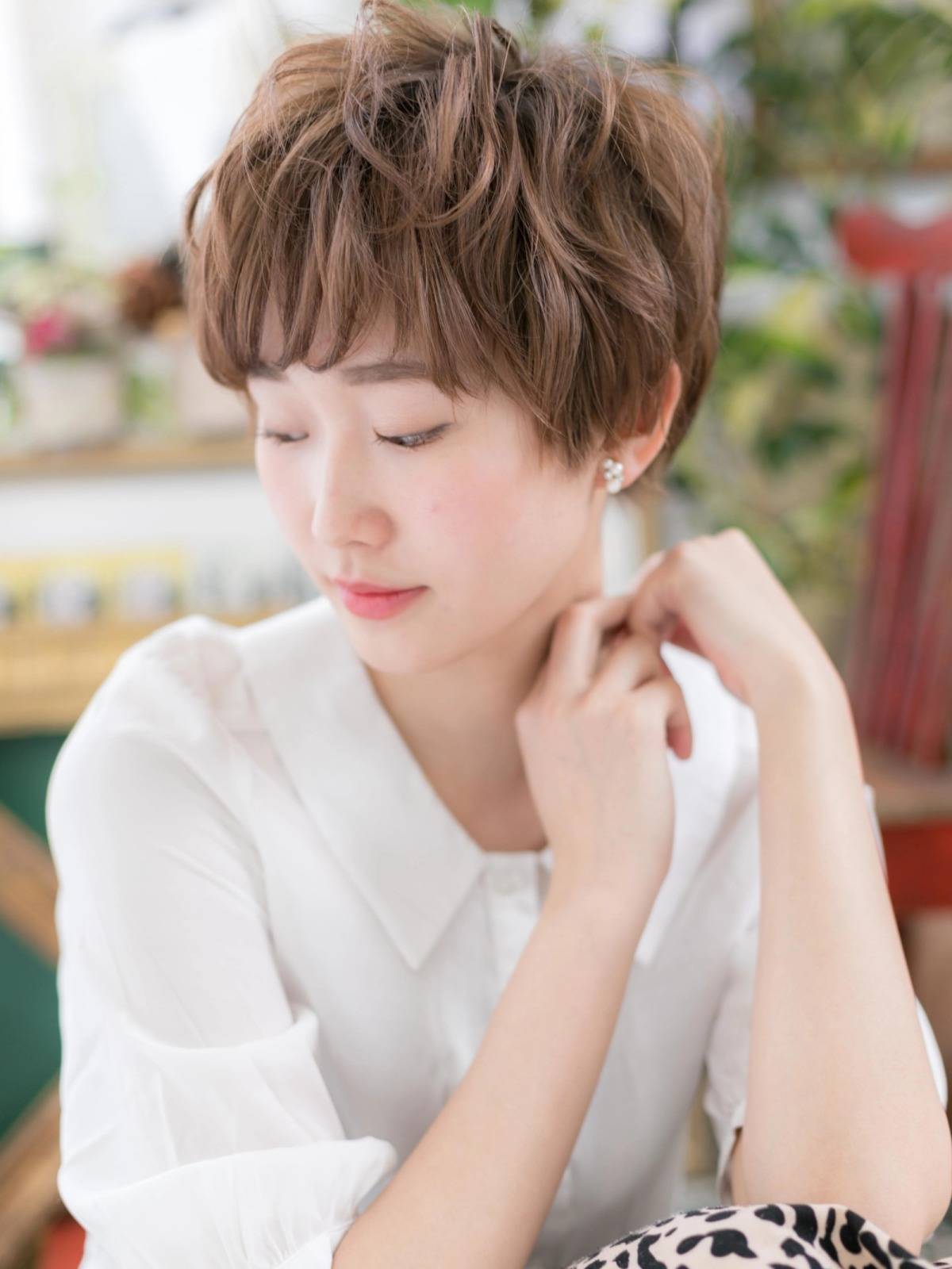 ゆるウェーブの立体感ショート