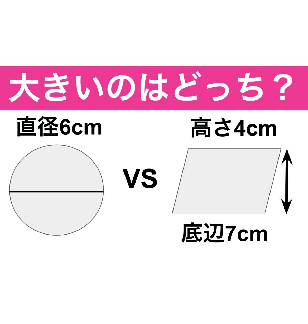 面積比べ　算数クイズ