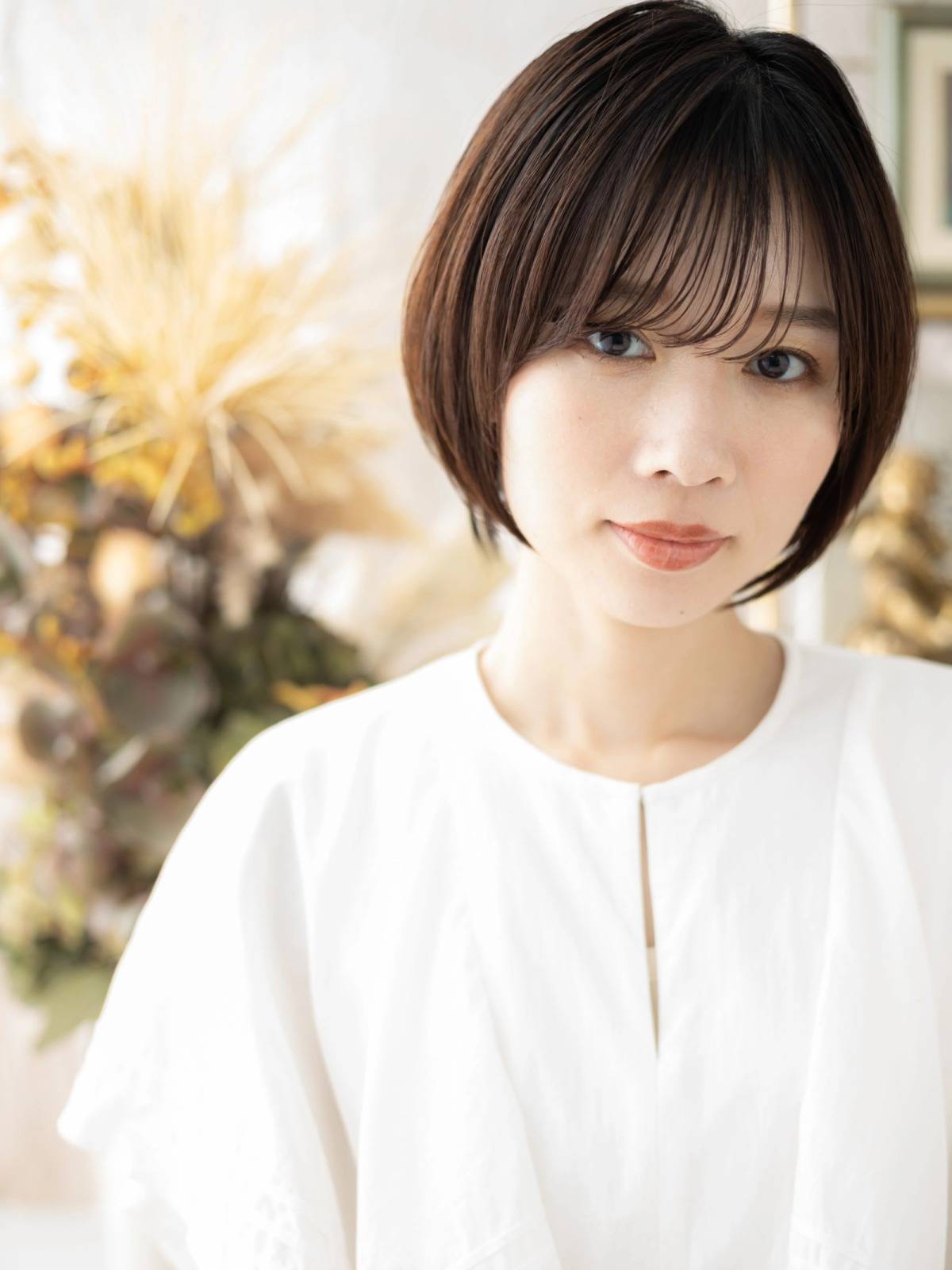 ハネにくい前下がりショート