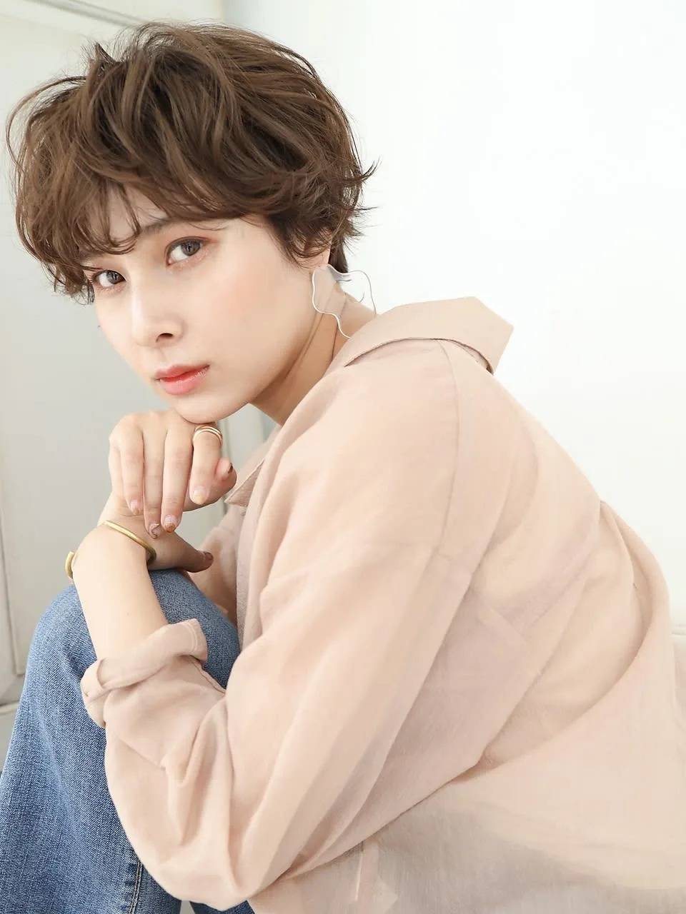 立体感カールショート