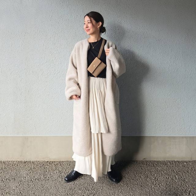 ボアコートを主役にする♡