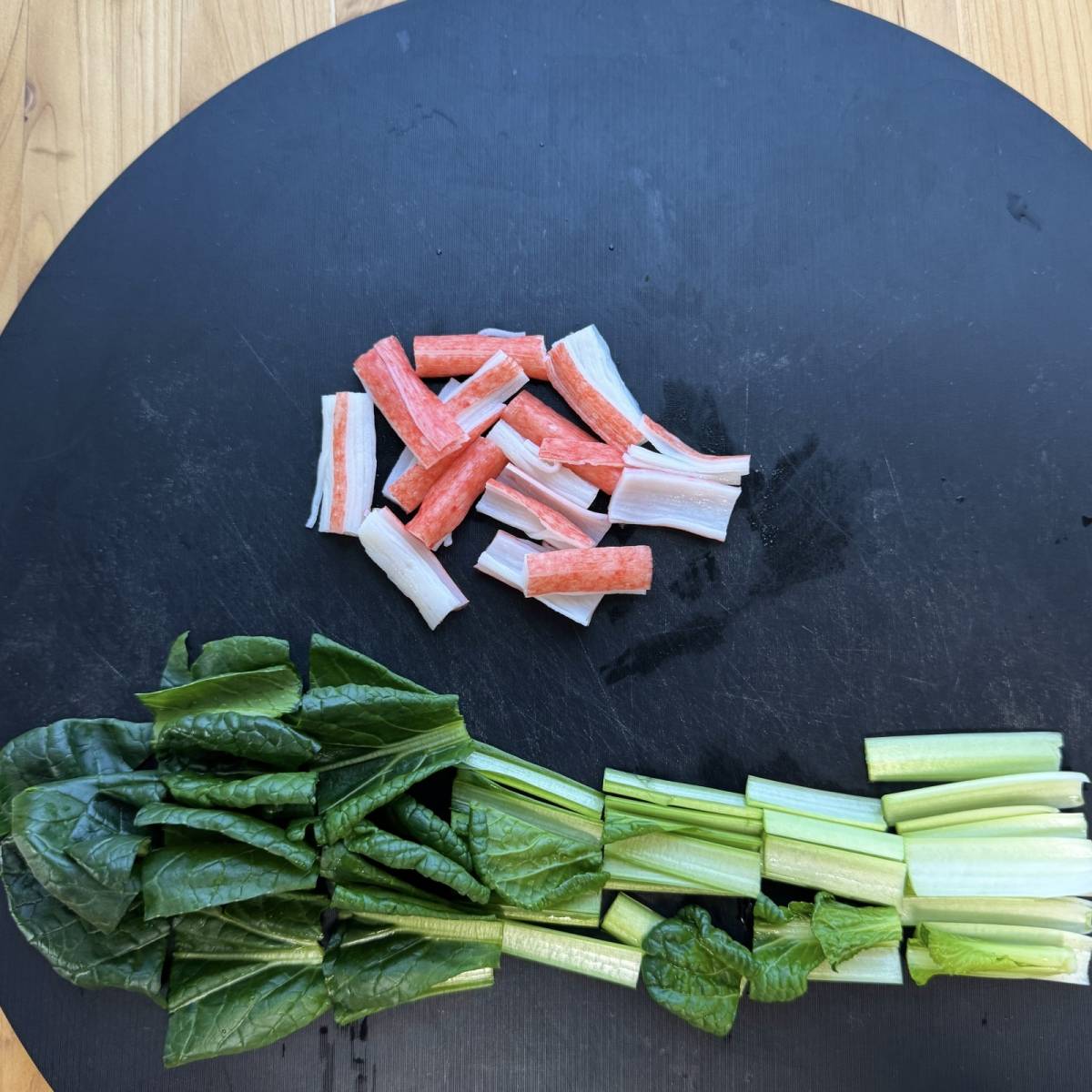 いちまき公式の「カニかまの玉子雑炊」のレシピ