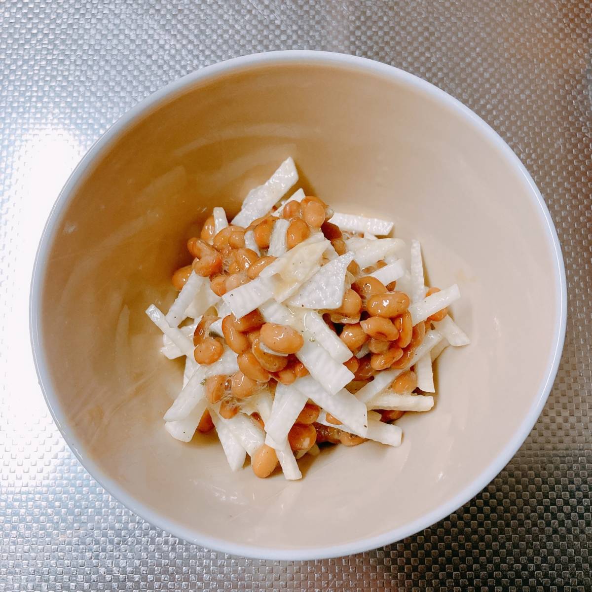 タカノフーズ 公式の「納豆と長いもきゅうりのポン酢和え」のレシピ