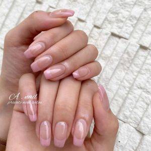  ベビーピンクネイル 