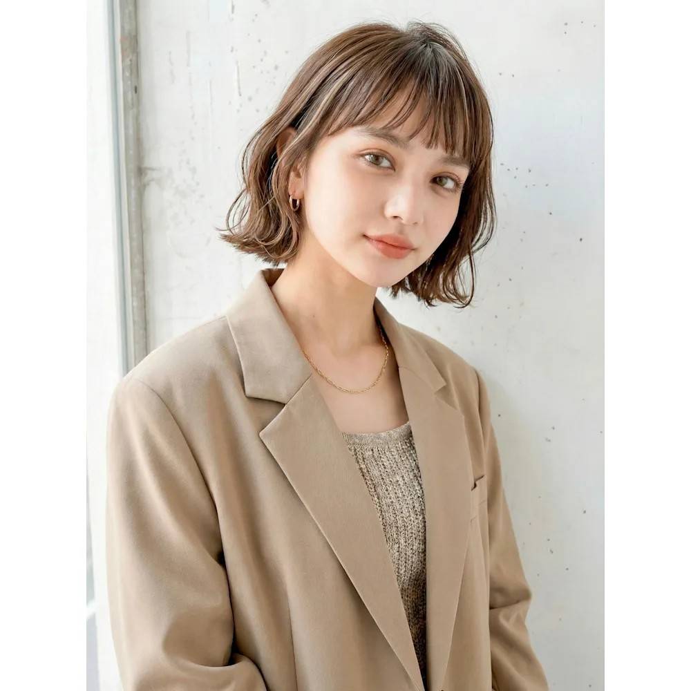 波ウェーブのフレンチボブ