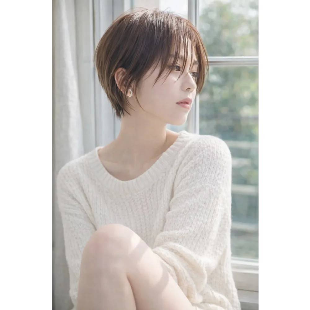 束感のあるハンサムショート
