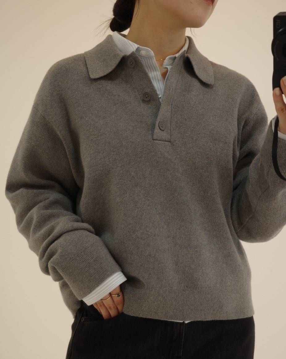 UNIQLO ポロセーターコーデ