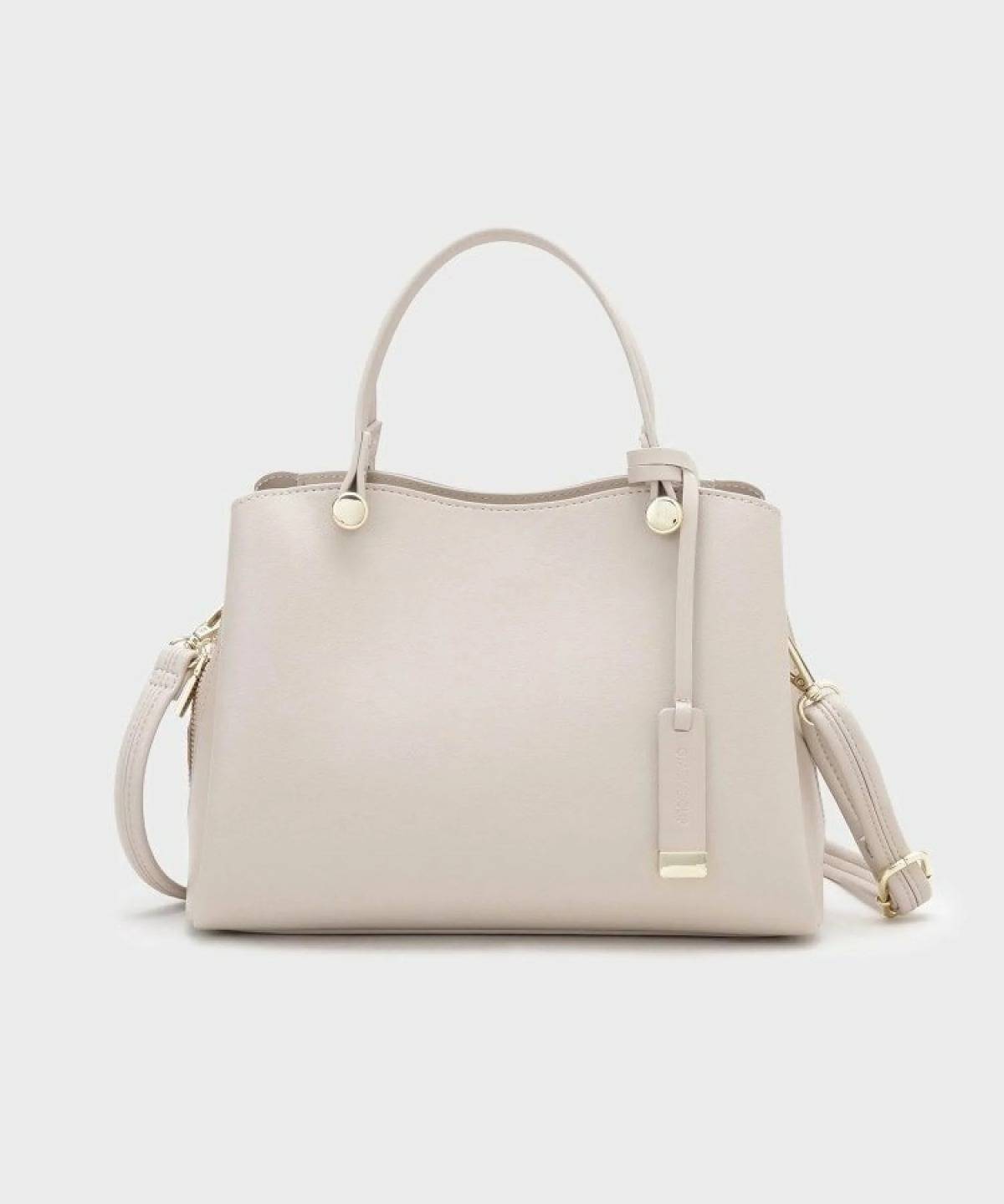 OPAQUE.CLIP【2WAY】合皮ミドルサイズボストンバッグ