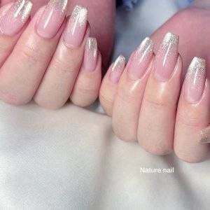  ミルキーピンクネイル 
