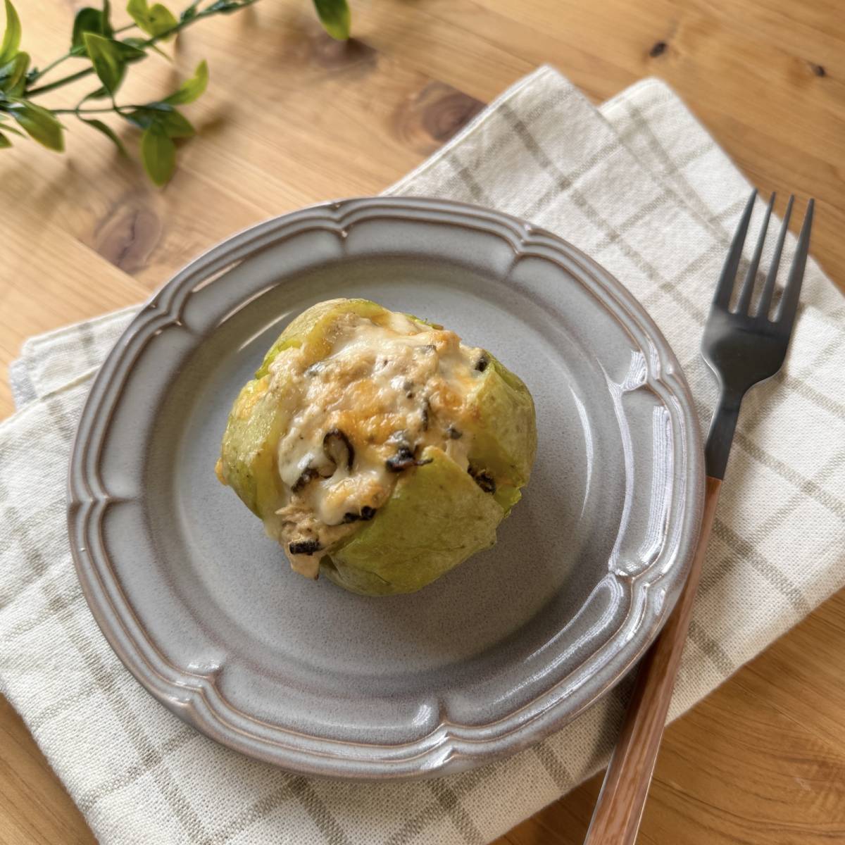 くらこん公式の「塩こんぶでジャケットポテト」のレシピ