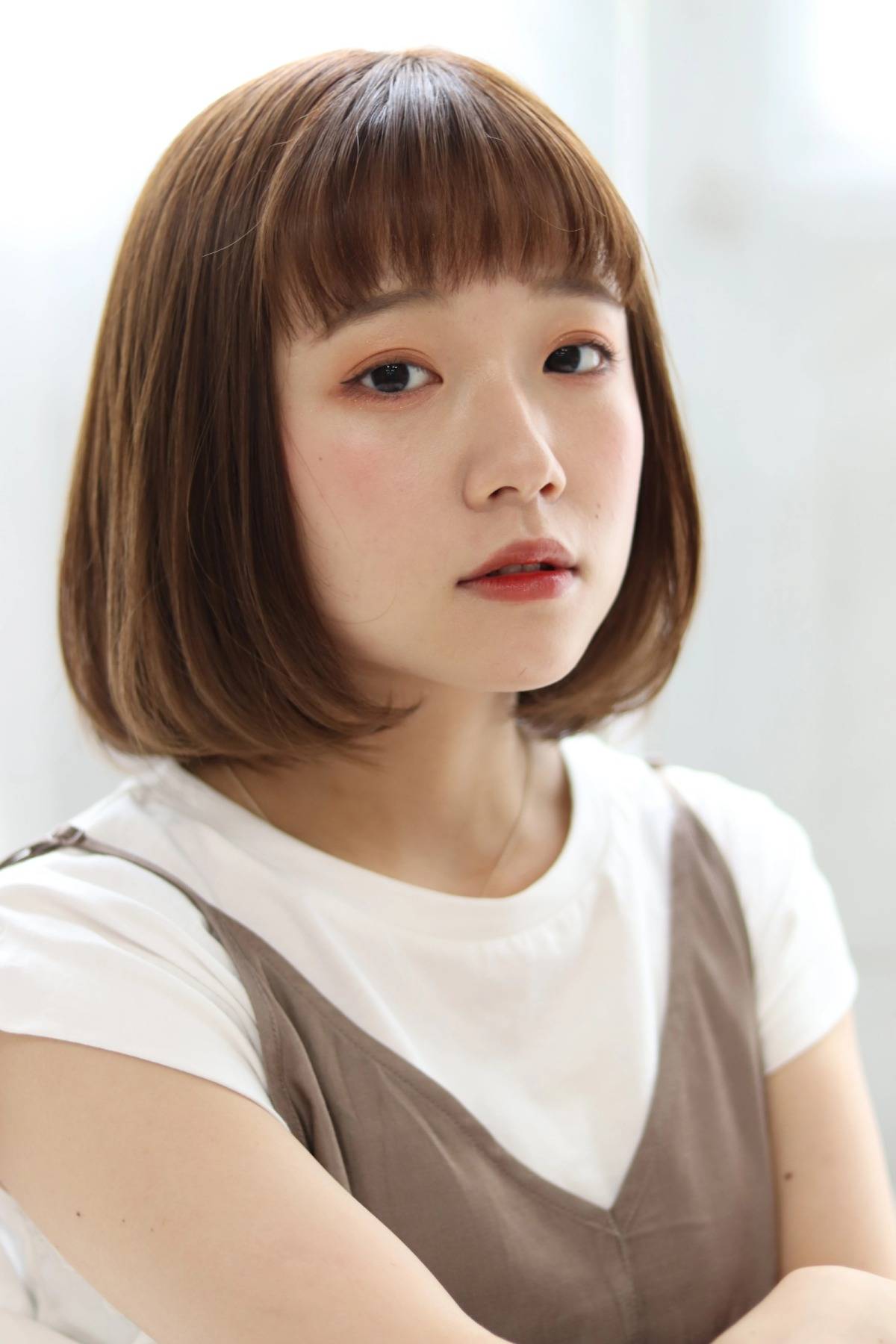 前髪ぱっつんボブ