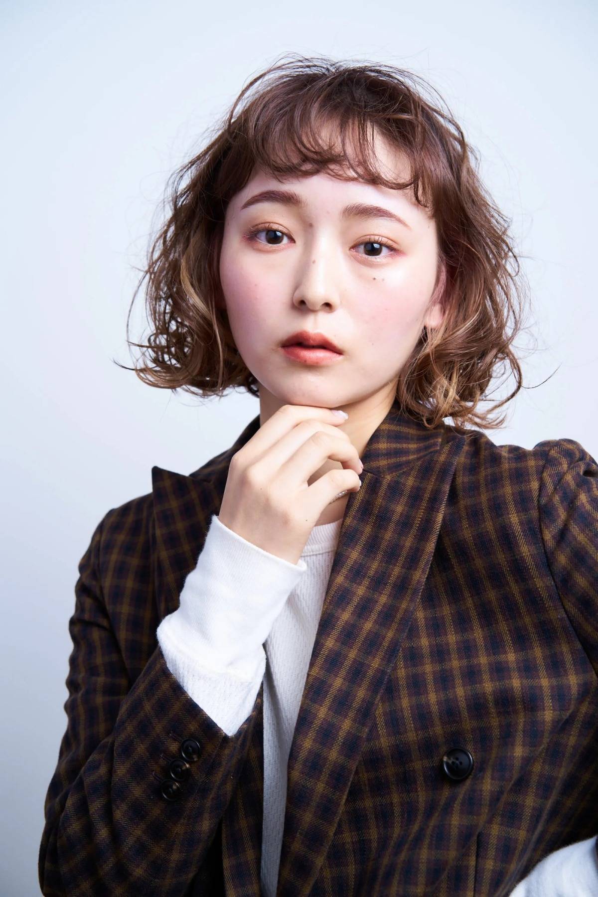 レトロなカーリーボブ