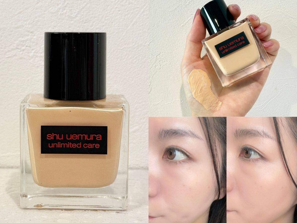 shu uemura「アンリミテッド ケア ツヤ セラム ファンデーション」