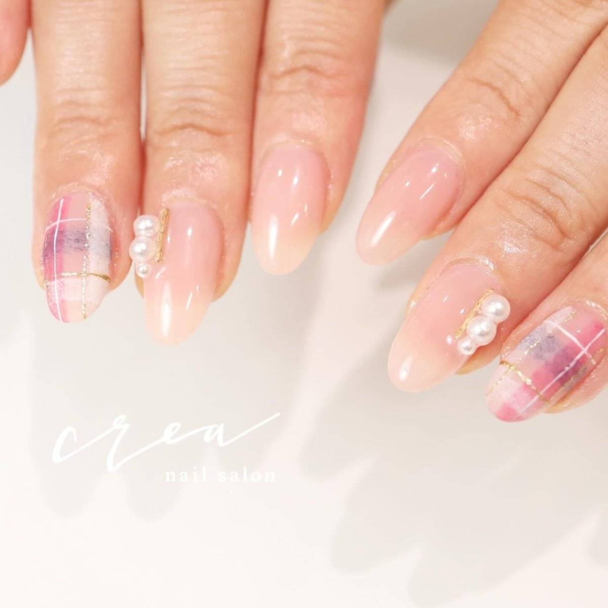 ヌーディーピンクネイル