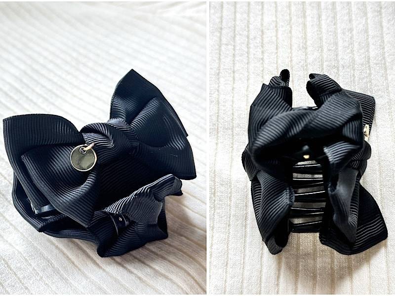 ミニリボンバンスのアップ横縦の画像