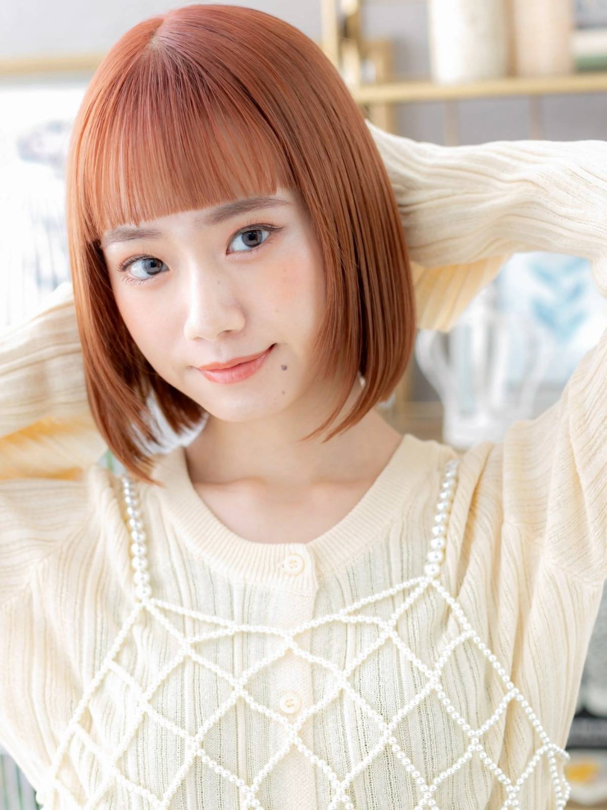 前髪ぱっつんボブ