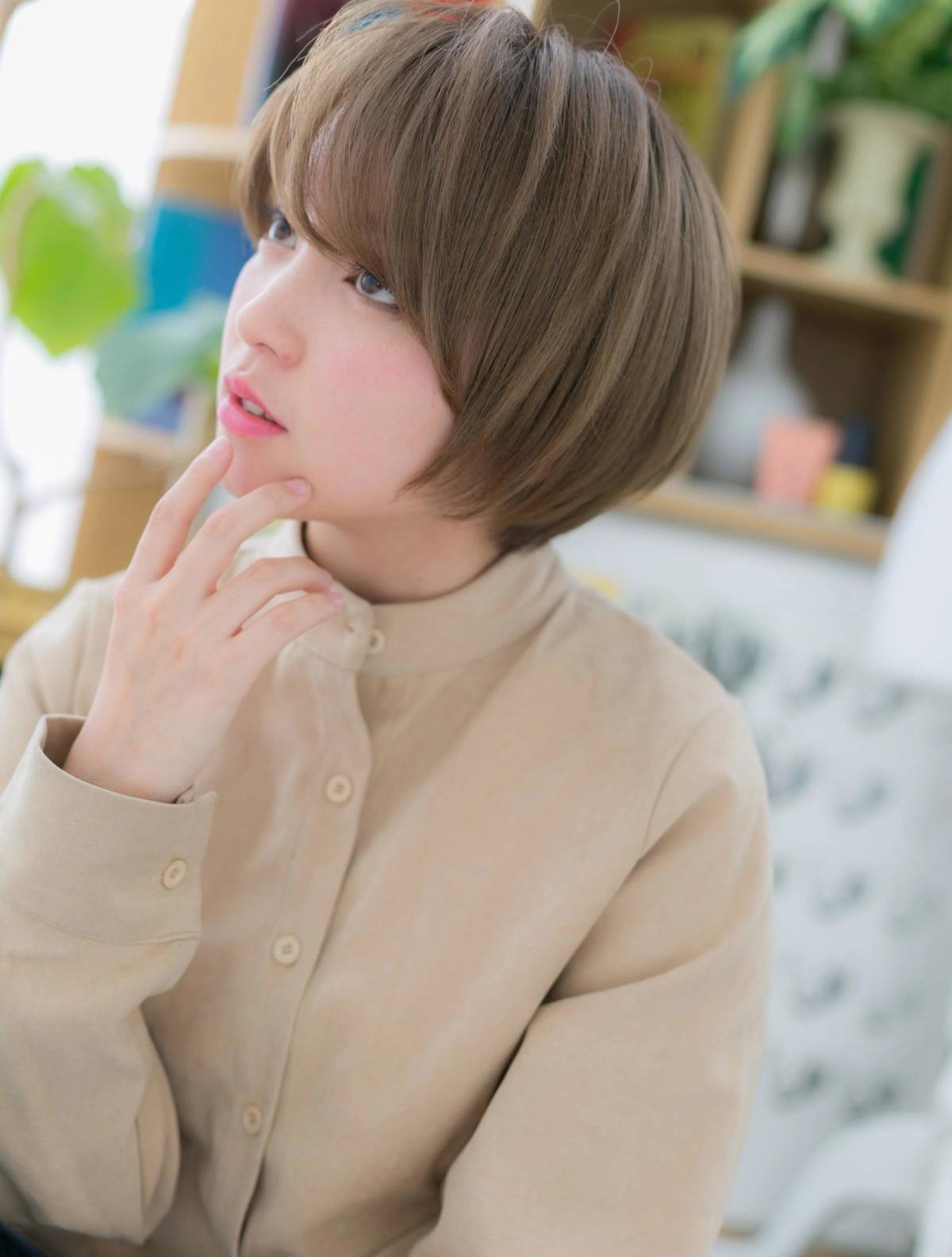 広がりにくいマッシュショート